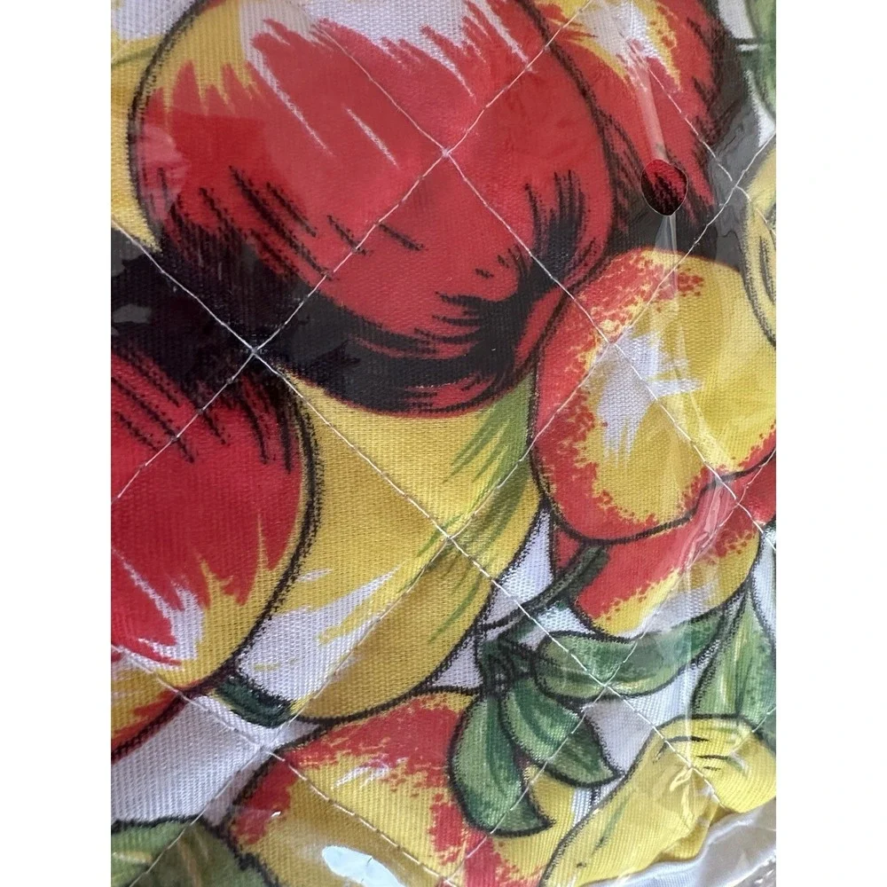 Set of 2 Apples & Pears Kitchen Potholders Set 1970's Retro New In Package
